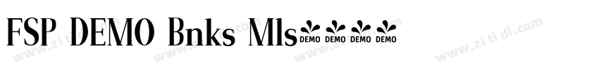 FSP DEMO Bnks Mls字体转换 FSP DEMO Bnks Mls字体转换